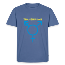 Laden Sie das Bild in den Galerie-Viewer, TRANS HUMAN T-SHIRT - Taubenblau