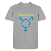 Laden Sie das Bild in den Galerie-Viewer, TRANS HUMAN T-SHIRT - Grau meliert