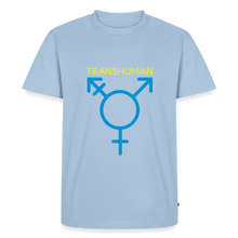 Laden Sie das Bild in den Galerie-Viewer, TRANS HUMAN T-SHIRT - Hellblau