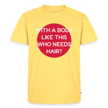 Laden Sie das Bild in den Galerie-Viewer, T-SHIRT "BODY &amp; HAIR" - Pastellgelb