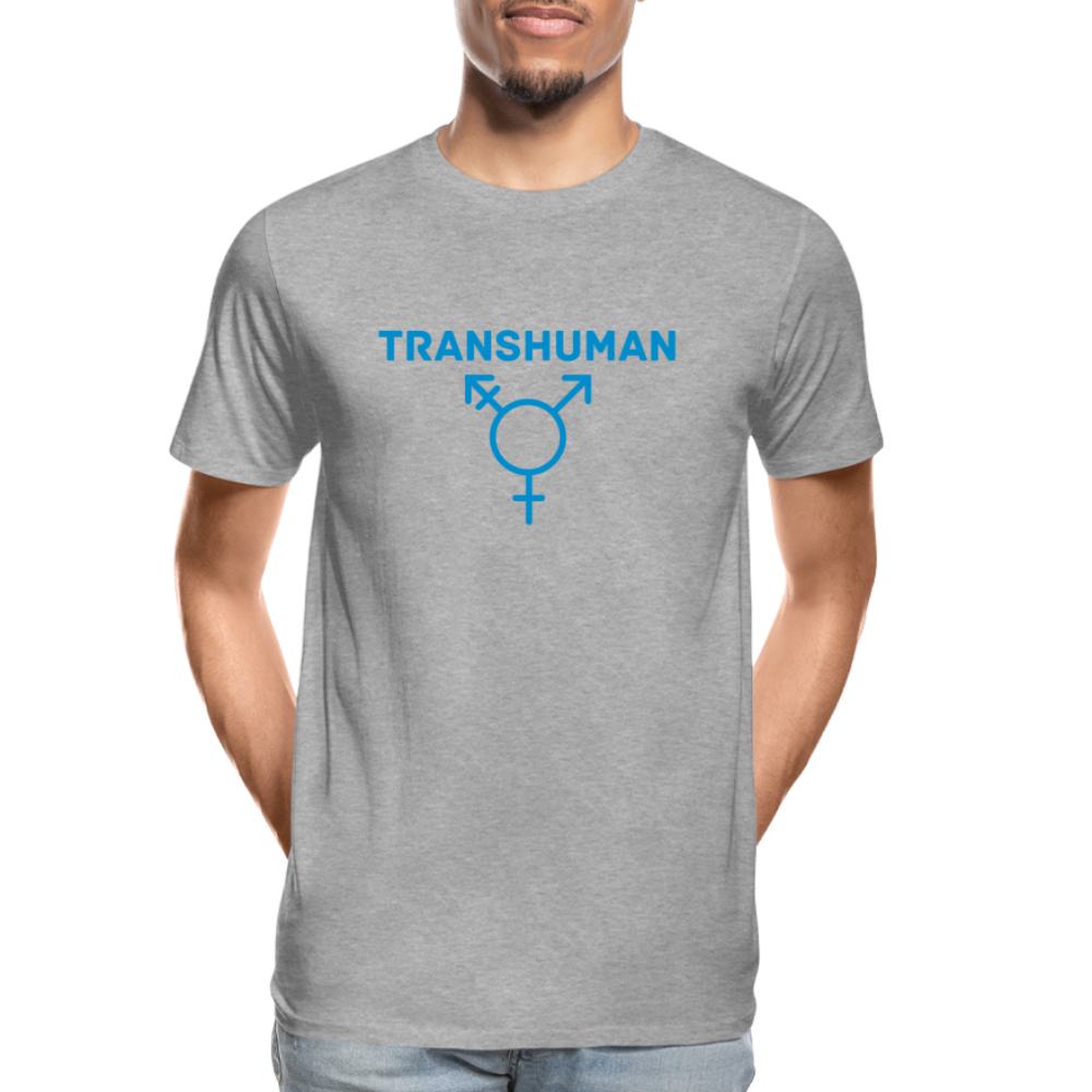 TRANS HUMAN T-SHIRT - Grau meliert