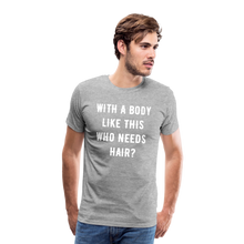 Load image into Gallery viewer, T-SHIRT &quot;BODY &amp; HAIR&quot; - Grau meliert
