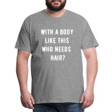 Load image into Gallery viewer, T-SHIRT &quot;BODY &amp; HAIR&quot; - Grau meliert