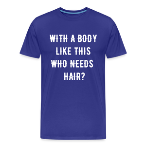 T-SHIRT "BODY & HAIR" - Königsblau