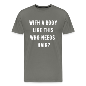 T-SHIRT "BODY & HAIR" - Asphalt
