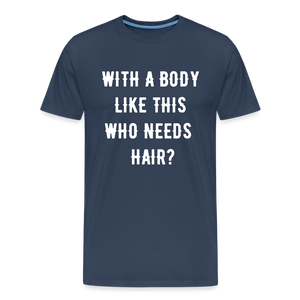 T-SHIRT "BODY & HAIR" - Navy
