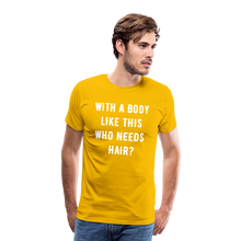 Load image into Gallery viewer, T-SHIRT &quot;BODY &amp; HAIR&quot; - Sonnengelb