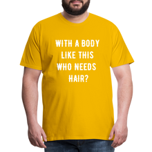 Load image into Gallery viewer, T-SHIRT &quot;BODY &amp; HAIR&quot; - Sonnengelb