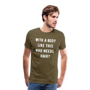 T-SHIRT "BODY & HAIR" - Khaki