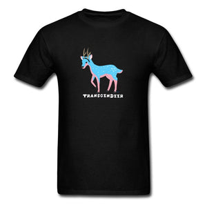 Transgendeer Design Pride Lgbt Gay Lesbian T Shirts Elk Deer Graphic Men Tshirts High Quality Clothing Shirt Cotton Loose