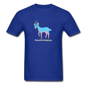 Transgendeer Design Pride Lgbt Gay Lesbian T Shirts Elk Deer Graphic Men Tshirts High Quality Clothing Shirt Cotton Loose