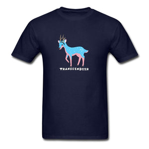 Transgendeer Design Pride Lgbt Gay Lesbian T Shirts Elk Deer Graphic Men Tshirts High Quality Clothing Shirt Cotton Loose