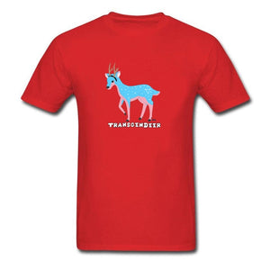 Transgendeer Design Pride Lgbt Gay Lesbian T Shirts Elk Deer Graphic Men Tshirts High Quality Clothing Shirt Cotton Loose