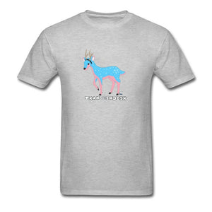 Transgendeer Design Pride Lgbt Gay Lesbian T Shirts Elk Deer Graphic Men Tshirts High Quality Clothing Shirt Cotton Loose