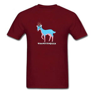 Transgendeer Design Pride Lgbt Gay Lesbian T Shirts Elk Deer Graphic Men Tshirts High Quality Clothing Shirt Cotton Loose