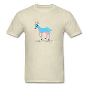 Transgendeer Design Pride Lgbt Gay Lesbian T Shirts Elk Deer Graphic Men Tshirts High Quality Clothing Shirt Cotton Loose