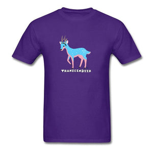 Transgendeer Design Pride Lgbt Gay Lesbian T Shirts Elk Deer Graphic Men Tshirts High Quality Clothing Shirt Cotton Loose