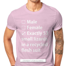 Load image into Gallery viewer, No Gender Lizards TShirt LGBT Pride Month Lesbian Gay Bisexual Transgender New Design Graphic T Shirt Short Sleeve