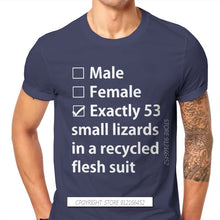 Laden Sie das Bild in den Galerie-Viewer, No Gender Lizards TShirt LGBT Pride Month Lesbian Gay Bisexual Transgender New Design Graphic T Shirt Short Sleeve