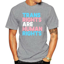 Load image into Gallery viewer, New Transgender LGBTQ Pride-Men&#39;s T-Shirt-Black Human Rights Shirt Trans Right are