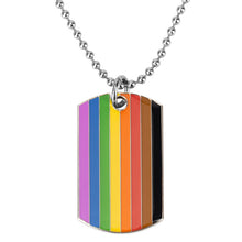 Load image into Gallery viewer, Transgender Rainbow Pansexual pride Genderqueer pride Asexual Pendant Necklace Rainbow Heart Necklace For Women Jewelry