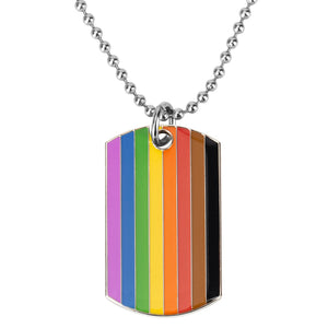 Transgender Rainbow Pansexual pride Genderqueer pride Asexual Pendant Necklace Rainbow Heart Necklace For Women Jewelry